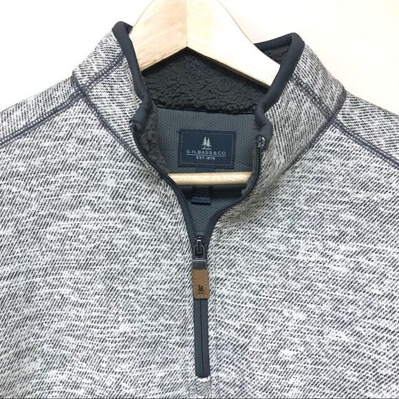 GH Bass Arctic Fleece quarter zip pullover.  Size Med - Picture 4 of 7